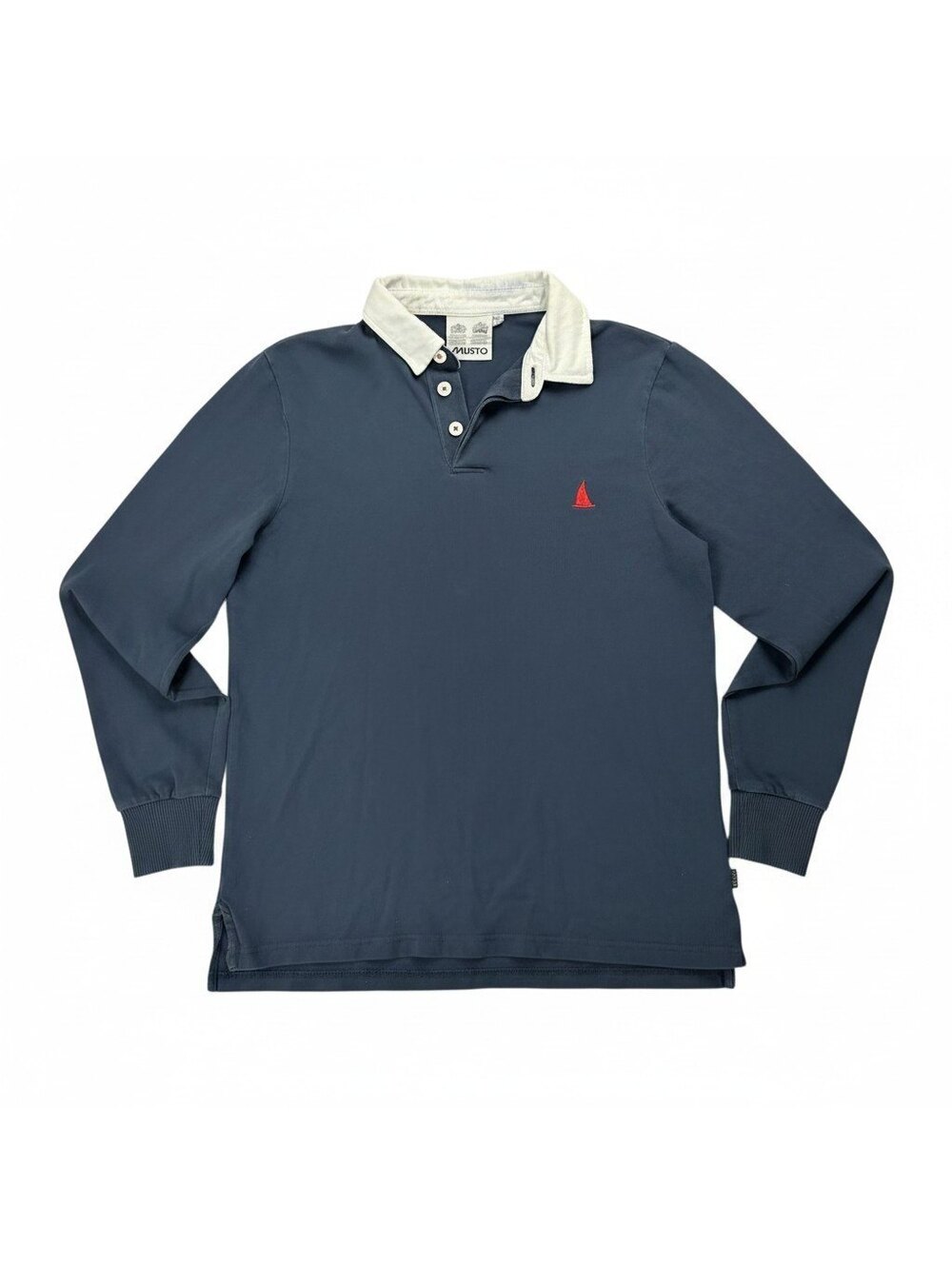 🏉 Long Sleeve Polo Shirt Mens Small Classic Preppy Rugby Style Musto
